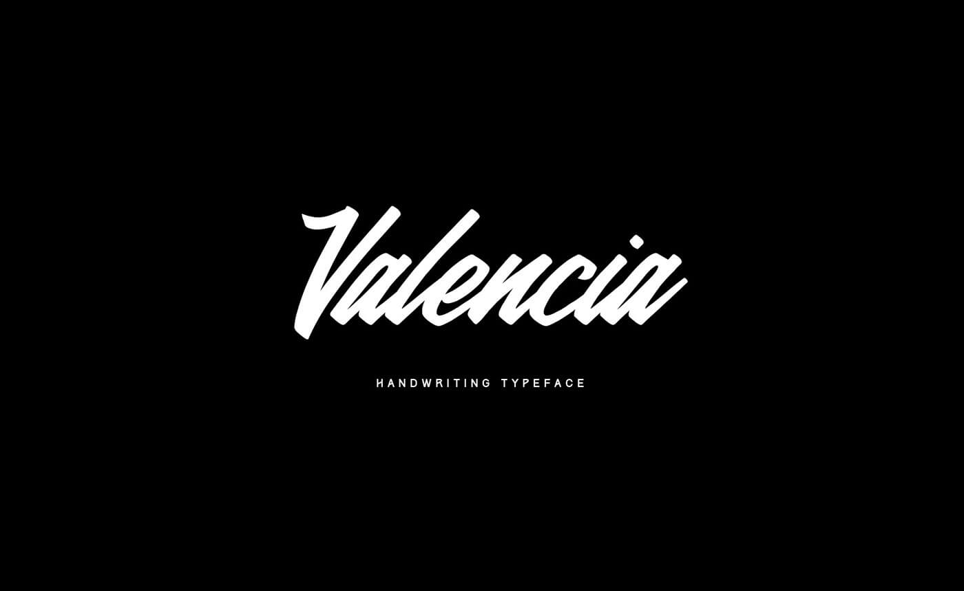 Valencia Calligraphy Typeface