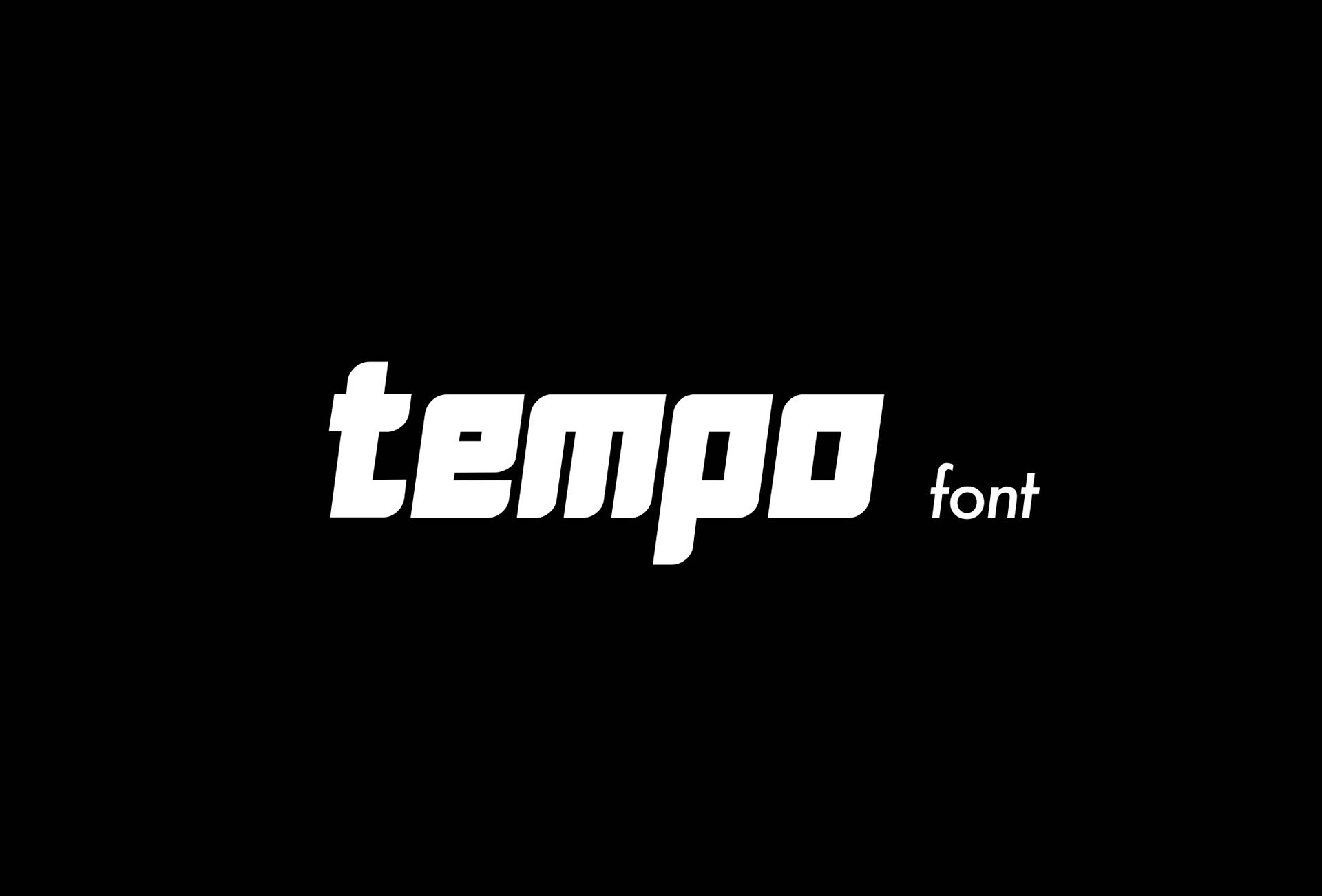 Tempo Free Typeface