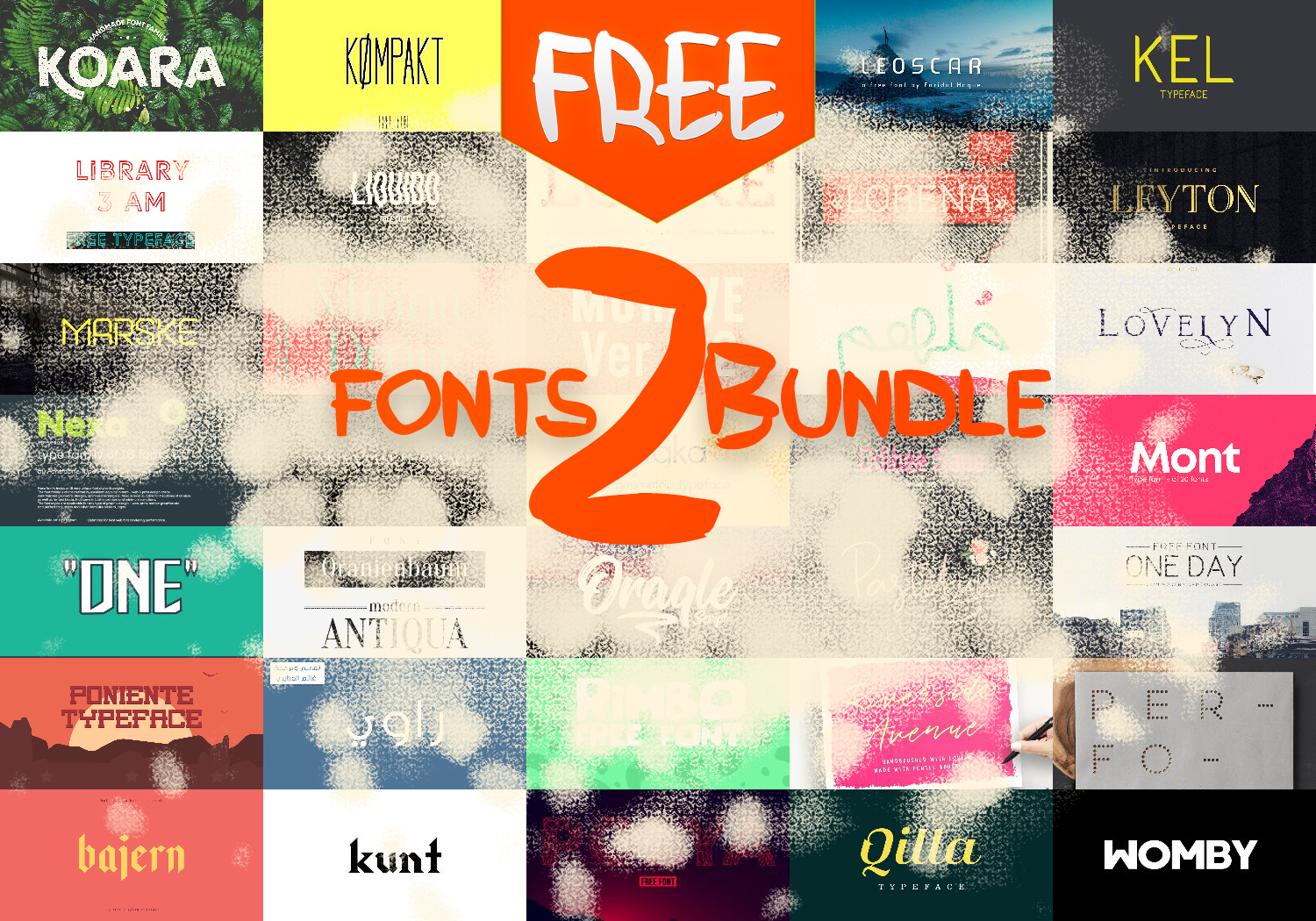 +65 Free Fonts Bundle - collections-fonts