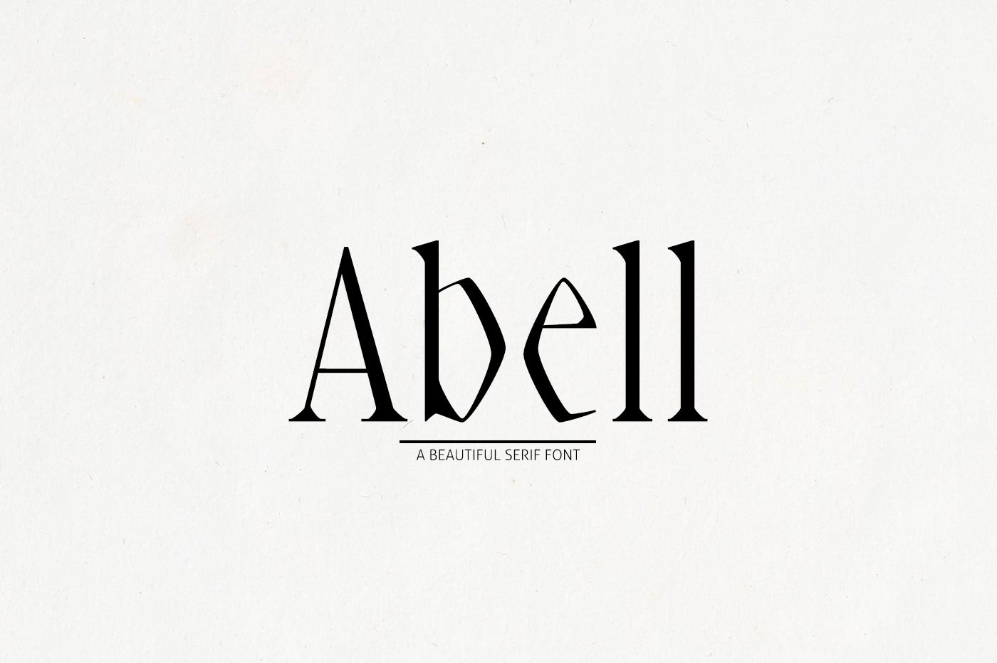 Abell Free Font - serif