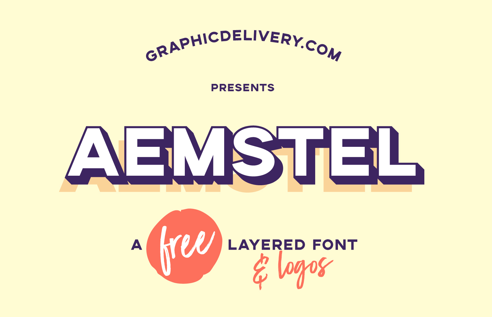 Aemstel Free Layered Font - sans-serif