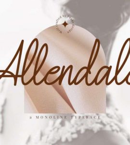 Allendale Free Font - script