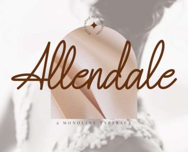 Allendale Free Font - script