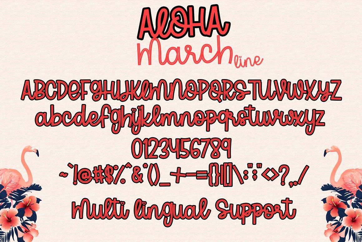 Aloha March Free Font - script