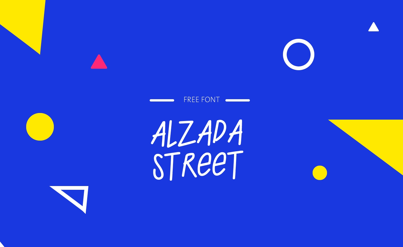 ALZADA STREET Free Font - script, sans-serif