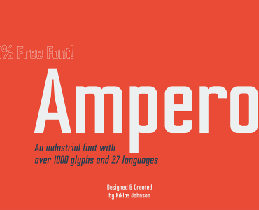 Ampero Free Font - sans-serif