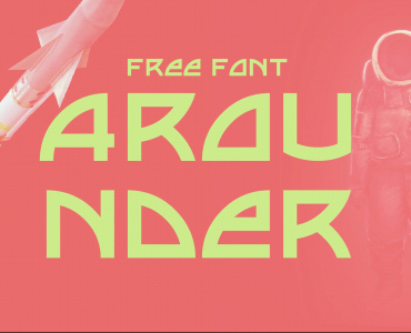 AROUNDER Free Font - sans-serif