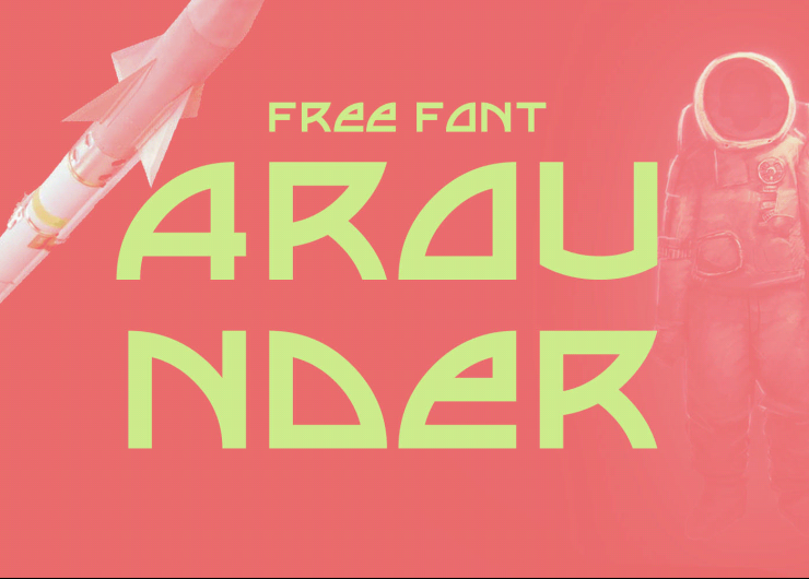 AROUNDER Free Font - sans-serif