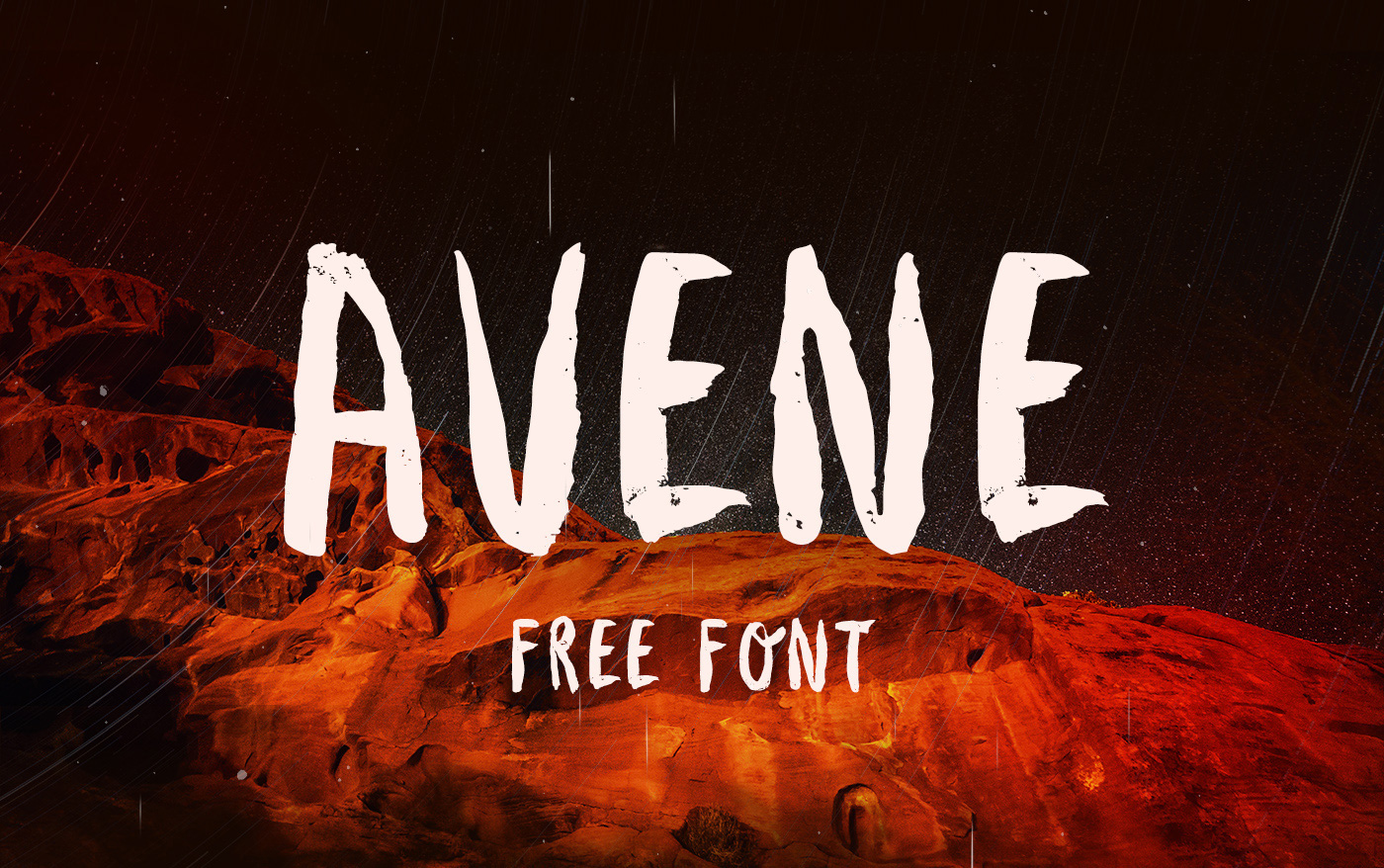 AVENE Free Font - script