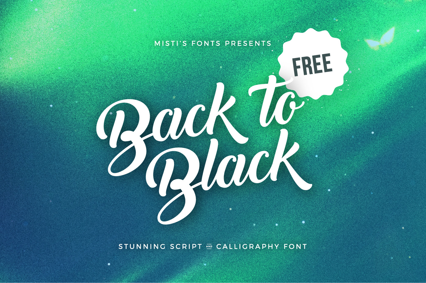 Back to Black Free Font - script