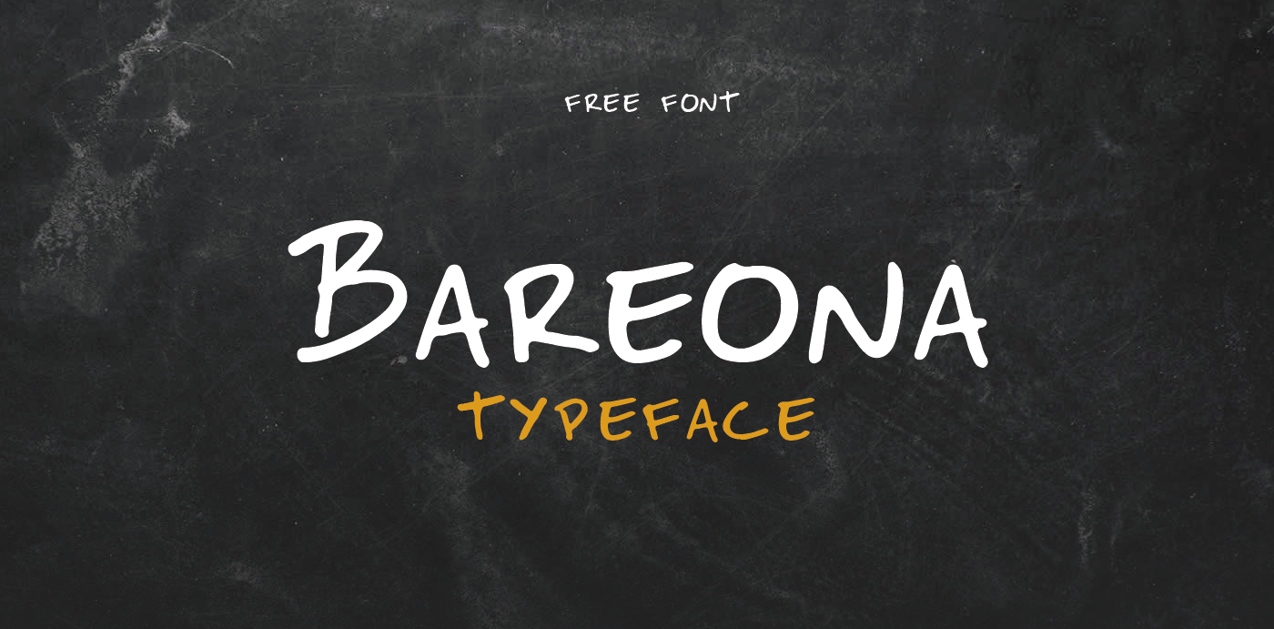 Bareona Free Font - script