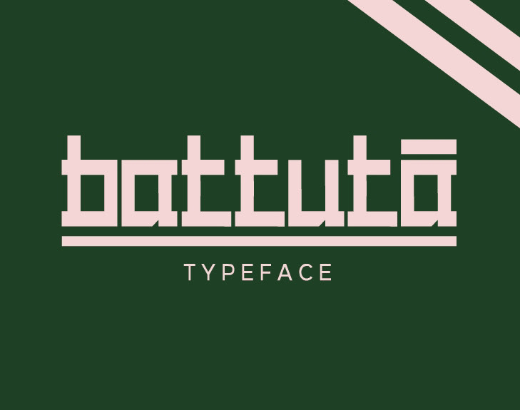 BATTUTA Free Typeface - decorative-display