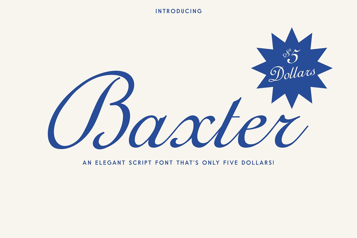 Baxter Free Font - script