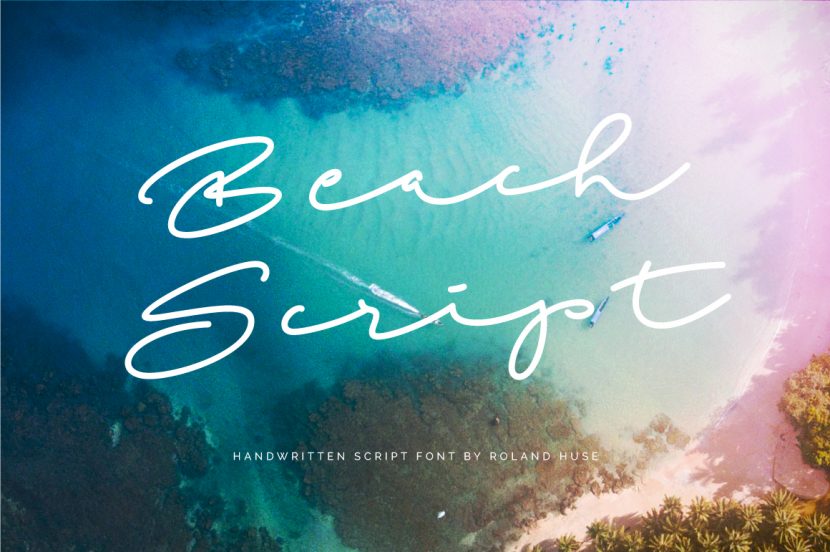 Beach Script Free Font Fontsrepo