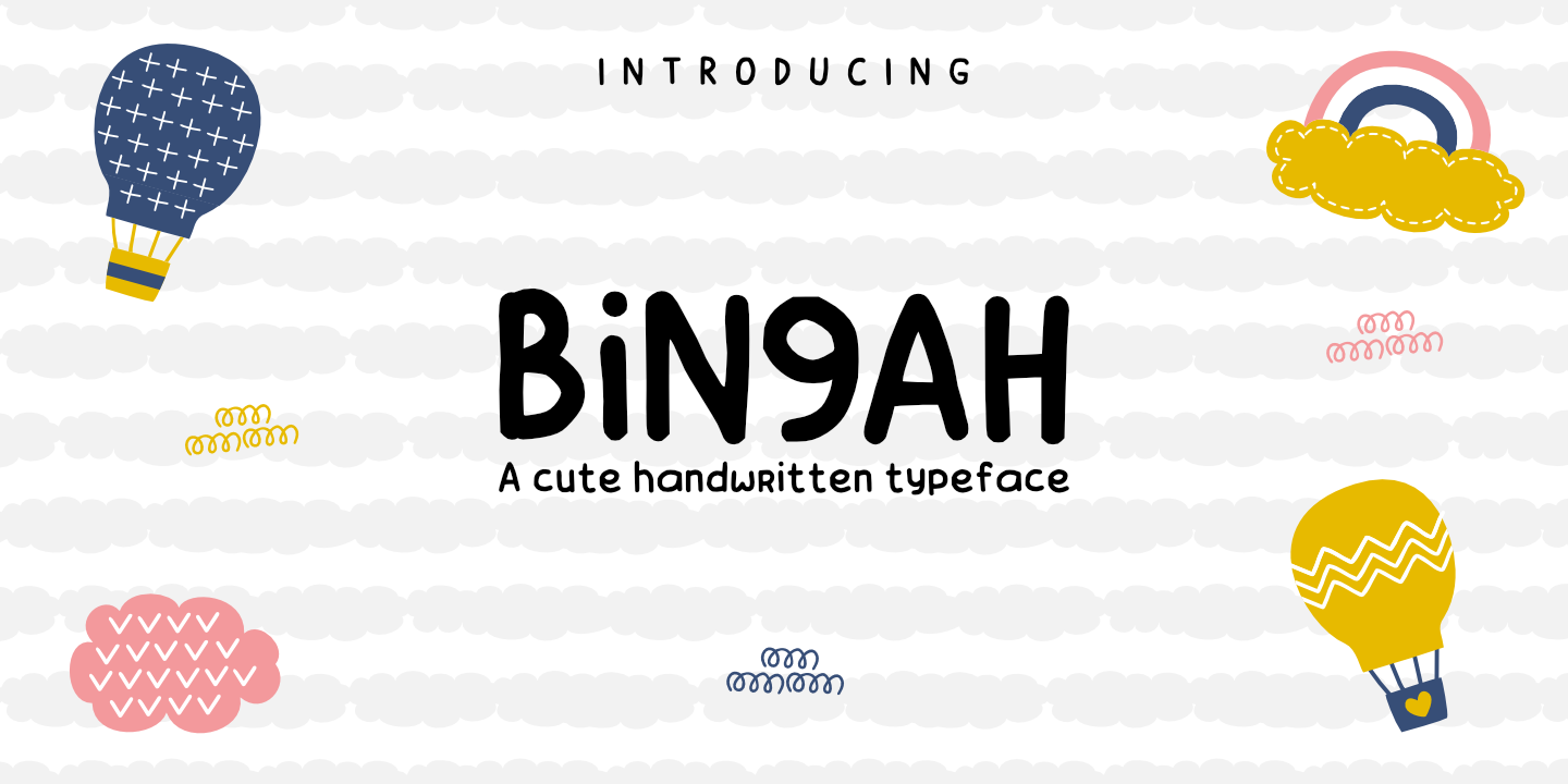 Bingah Free Font - script
