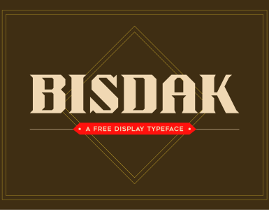 BISDAK Free Font - decorative-display