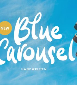 Blue Carousel Free Font - script
