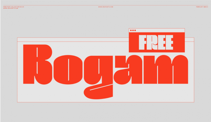 BOGAM Free Font - decorative-display