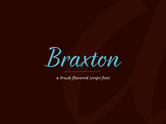 Braxton Free Font - script