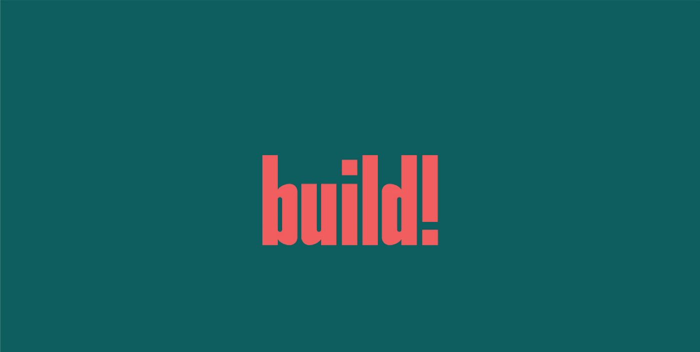 BUILD! Free Font - sans-serif
