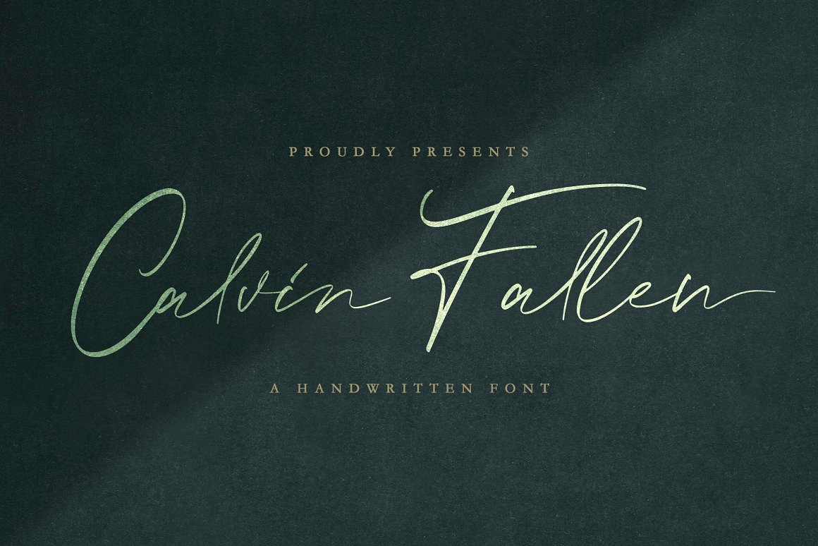 Calvin Fallen Free Font - script