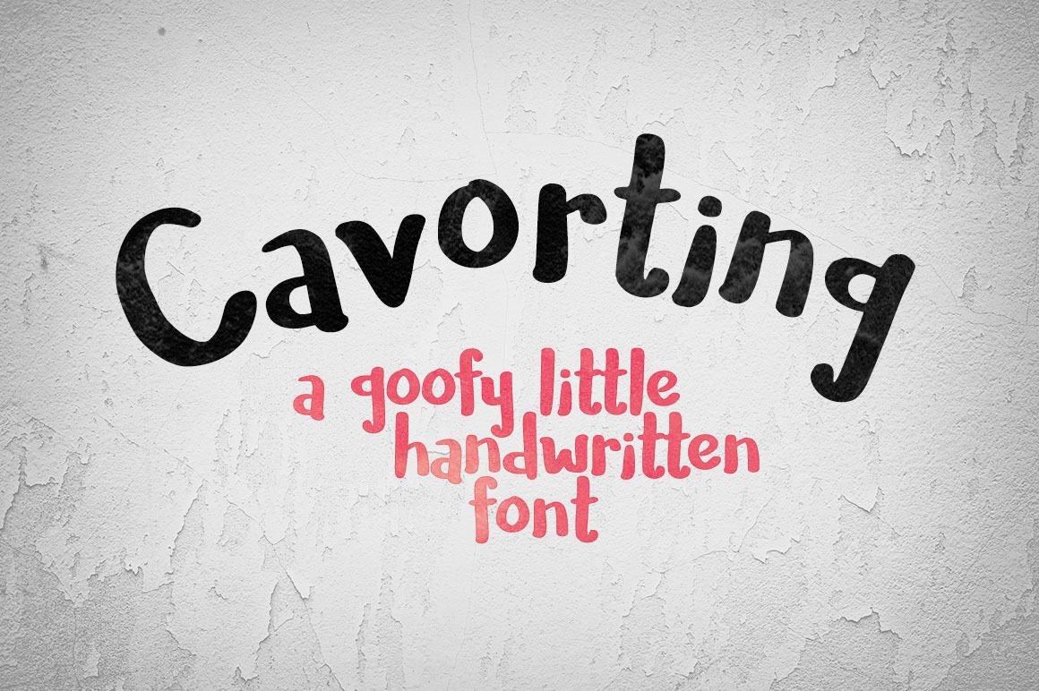 Cavorting Free Font - script