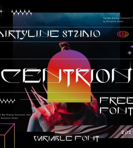 CENTRION Free Font - decorative-display