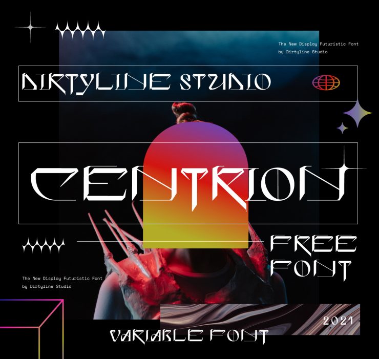 CENTRION Free Font - decorative-display