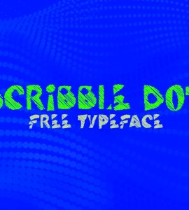 SCRIBBLE DOT Free Font - decorative-display