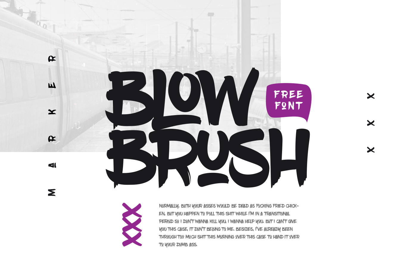 BlowBrush free font