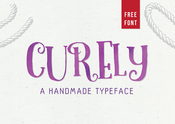 Curely handmade Free Font - script