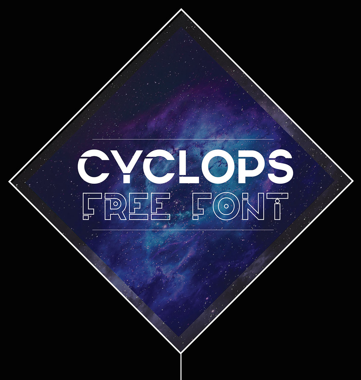 Cyclops Free Font - decorative-display