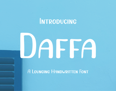 Daffa Free Font - script
