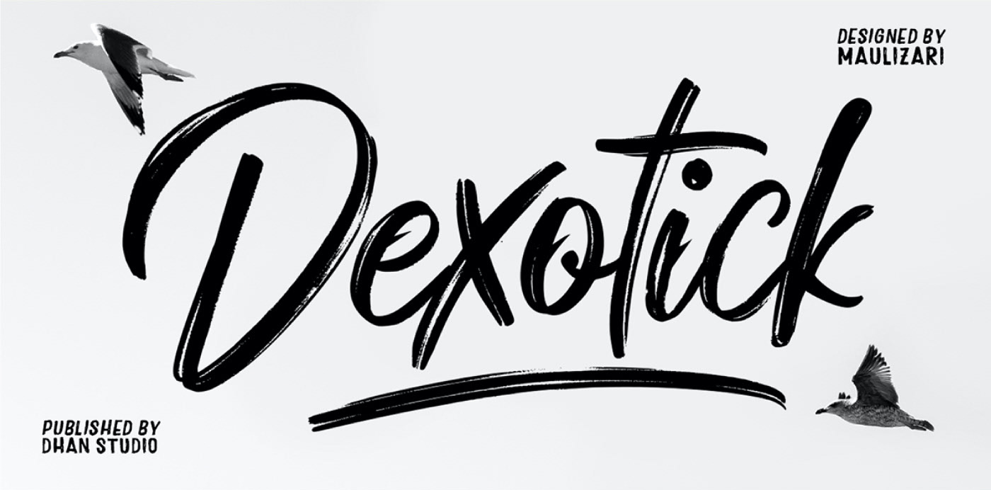 DEXOTICK Free Font - script