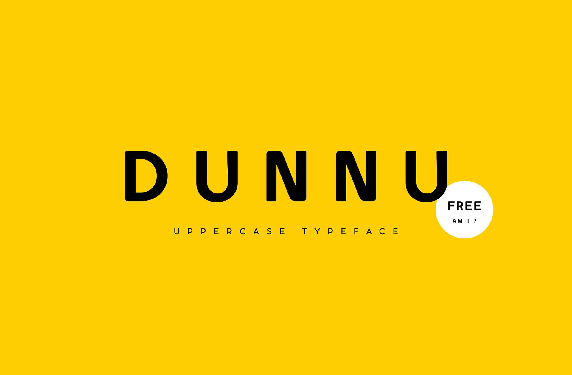 Dunnu Free Font - sans-serif