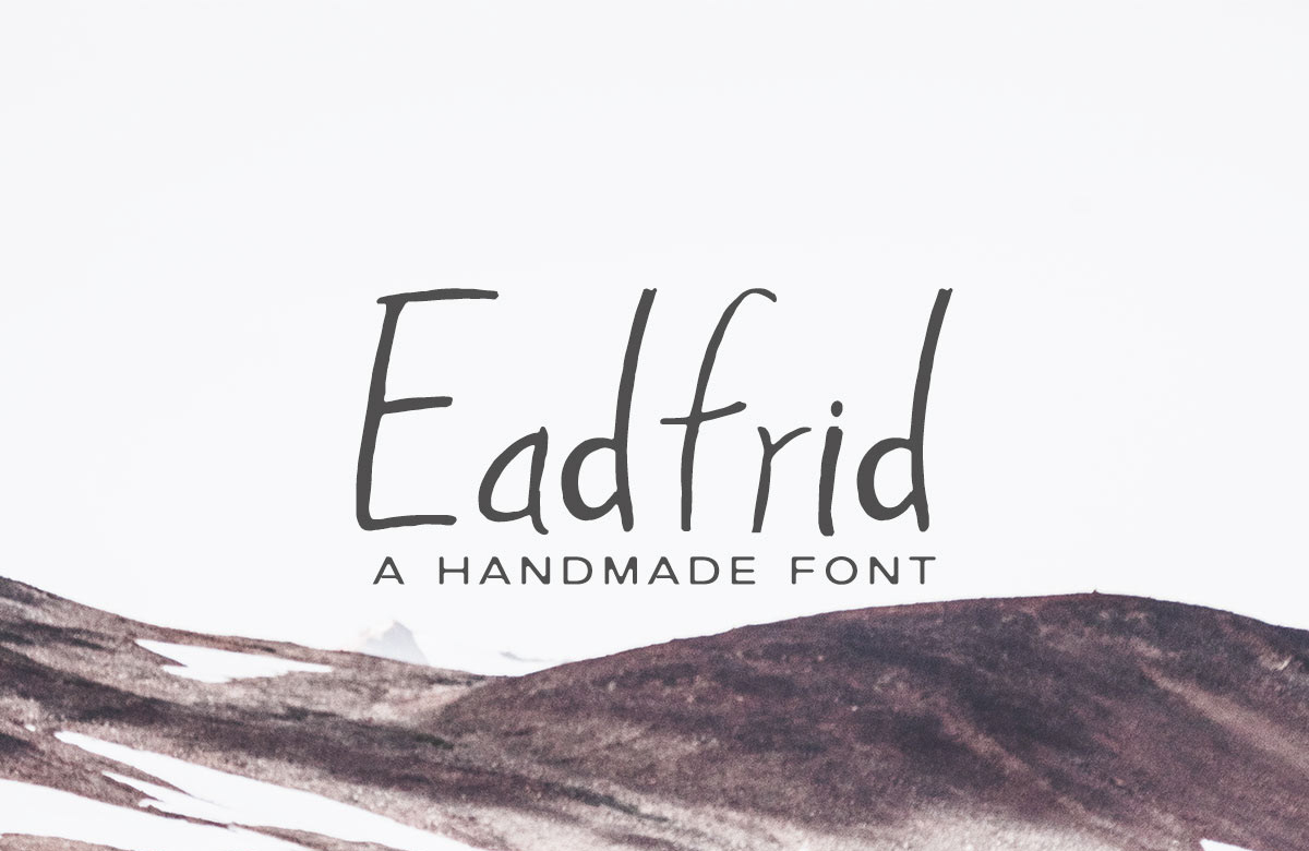 Eadrifd Free Handmade Font - script