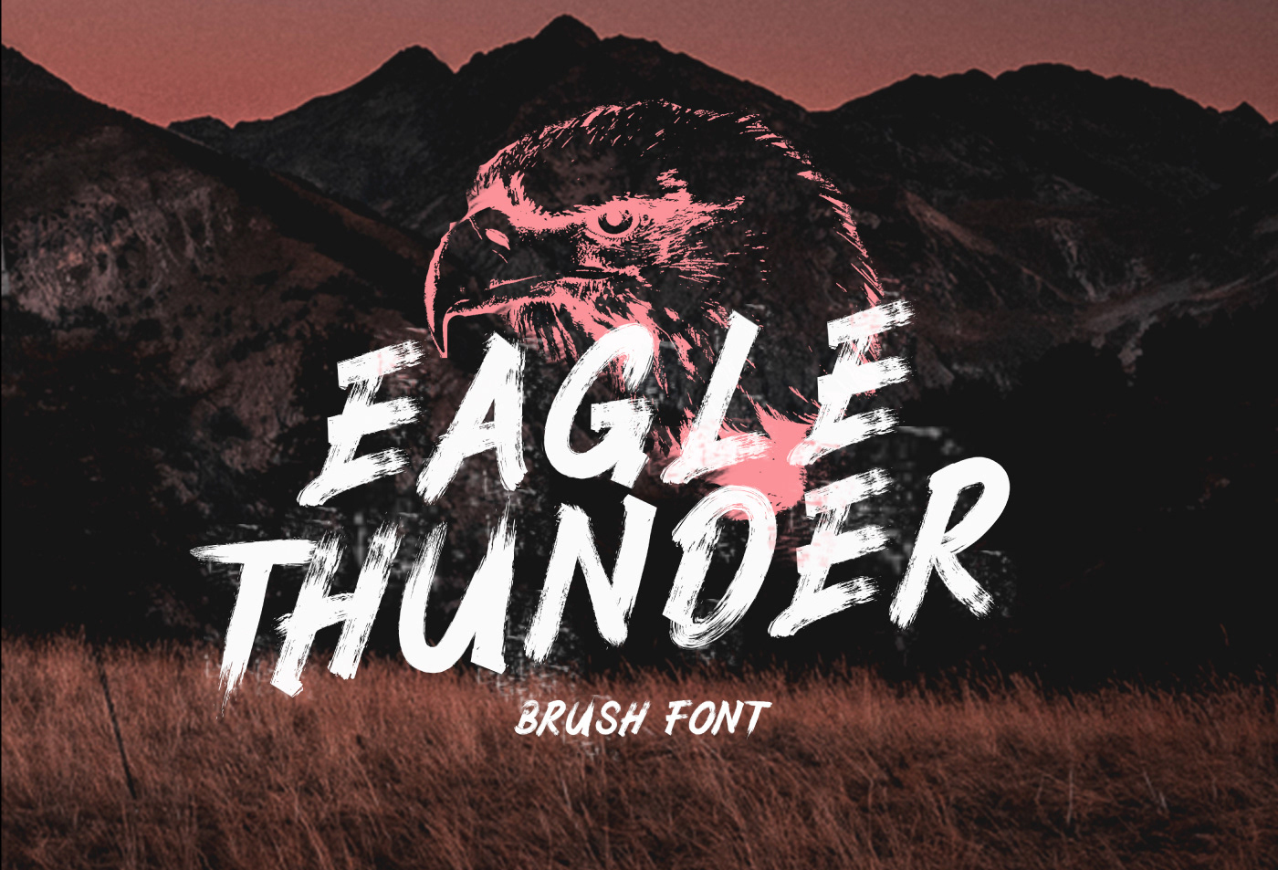 Eagle Thunder Free Brush Font - script