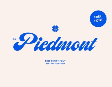 ED Piedmont Free Font - script