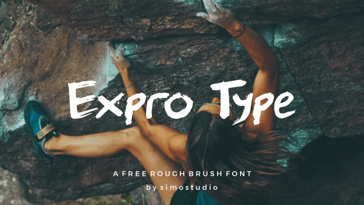 Expro Type Free Font - script