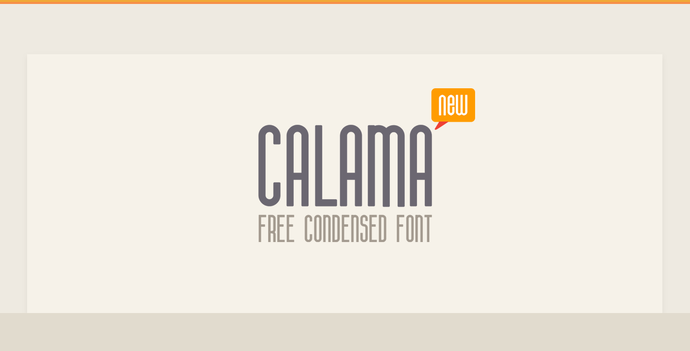 CALAMA Free Font - sans-serif