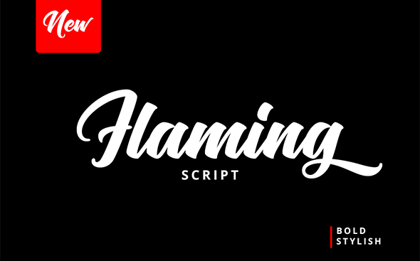 Flaming Free Script Font - script