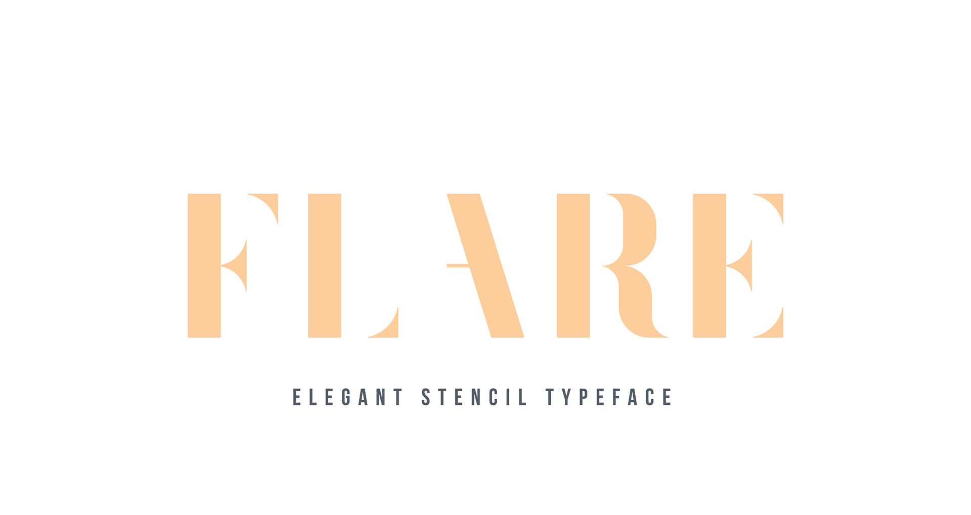 Flare Free Typeface - sans-serif, decorative-display