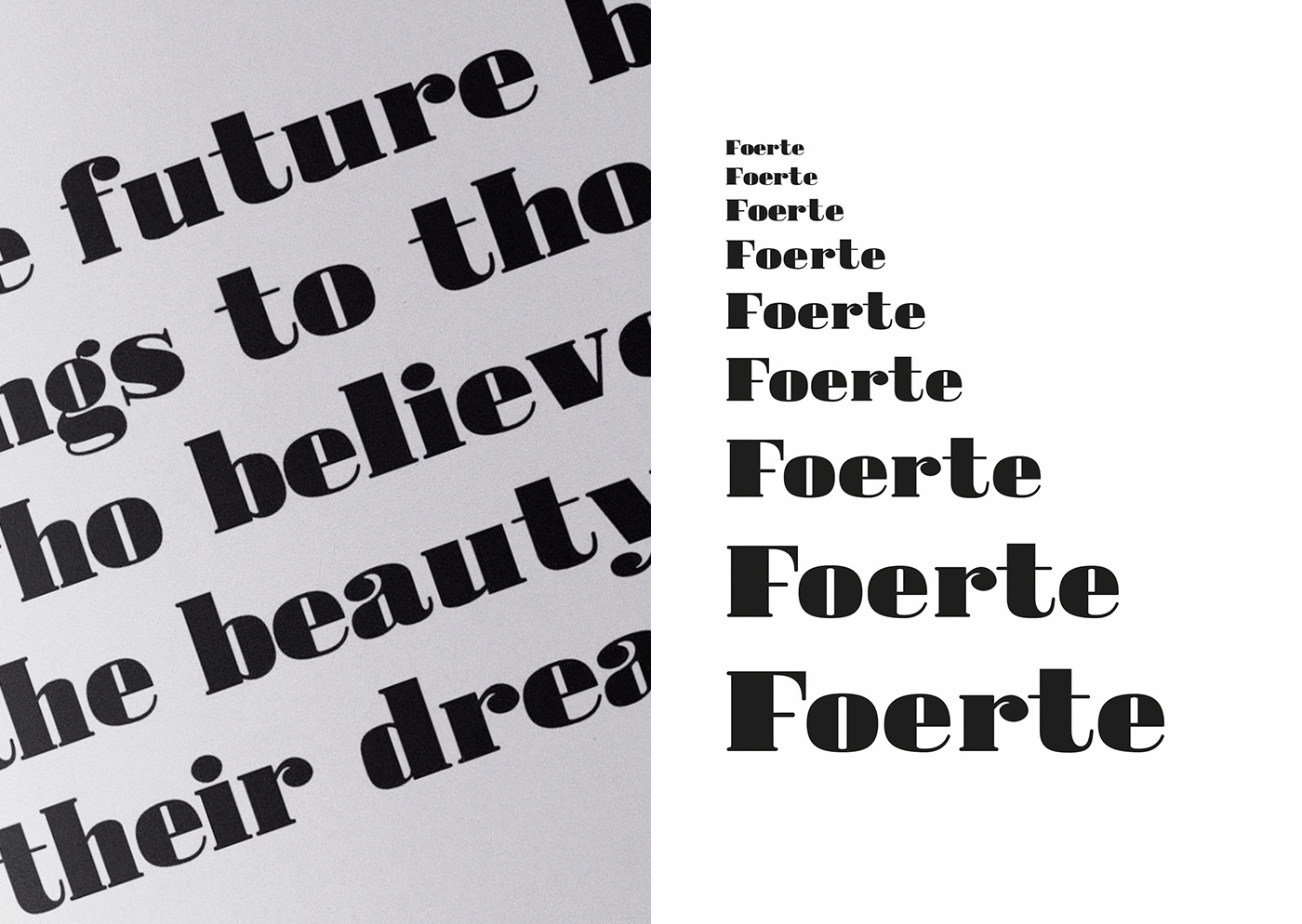 Foerte Free Font - serif