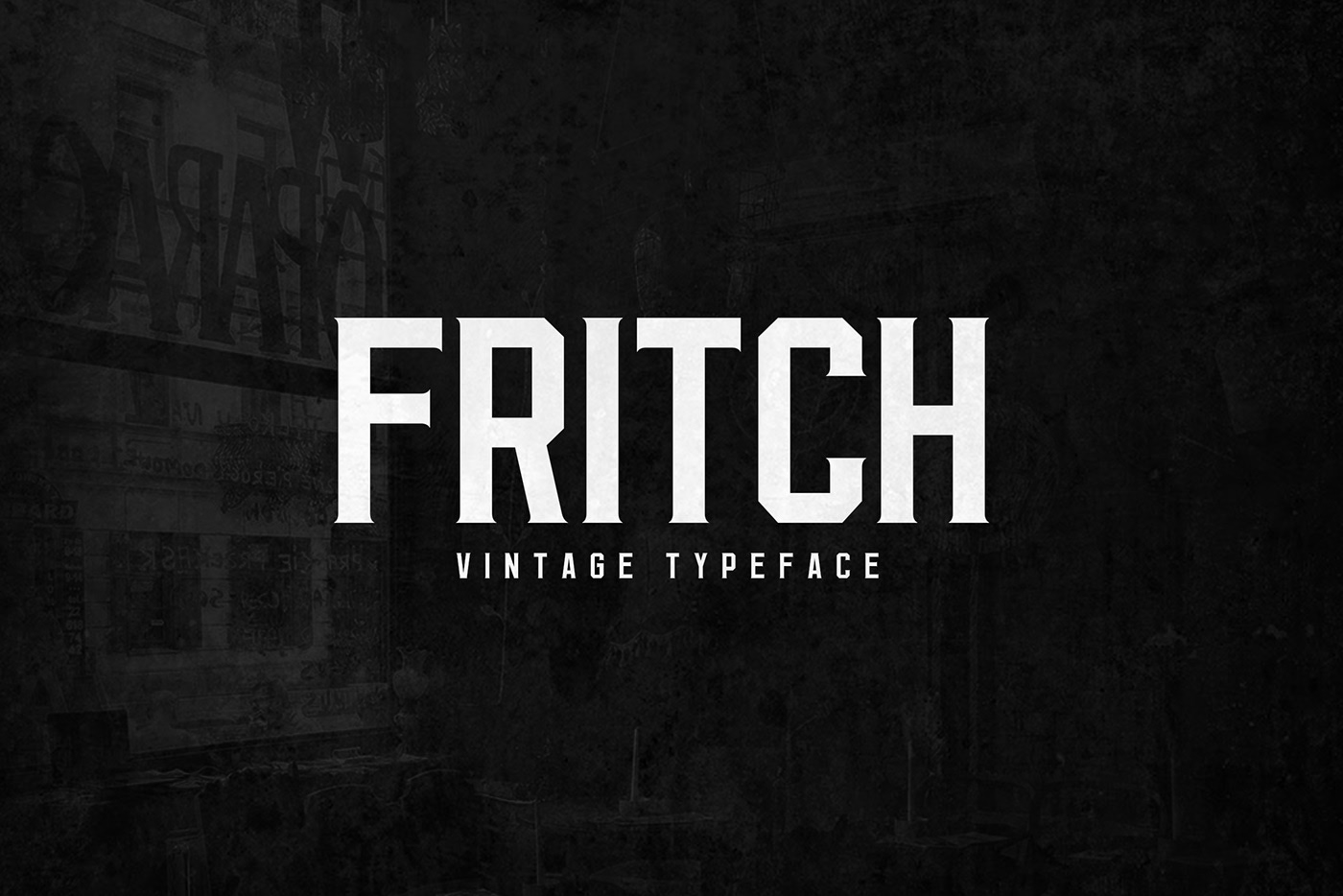 Fritch Free Font - decorative-display