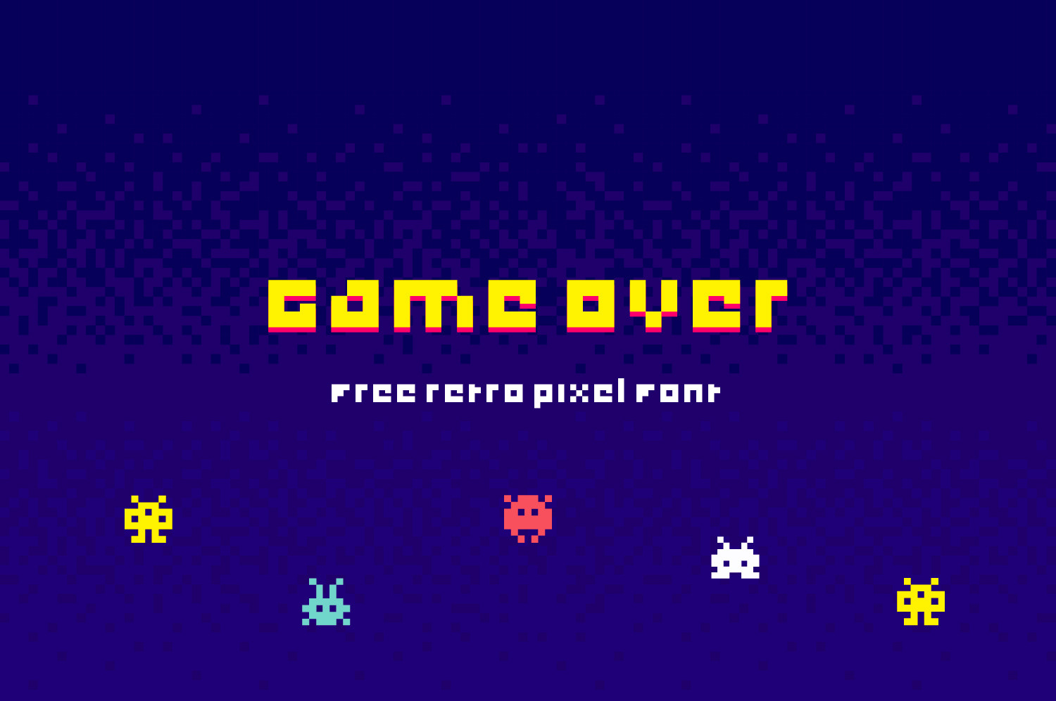 Game Over free font - bitmap-fonts