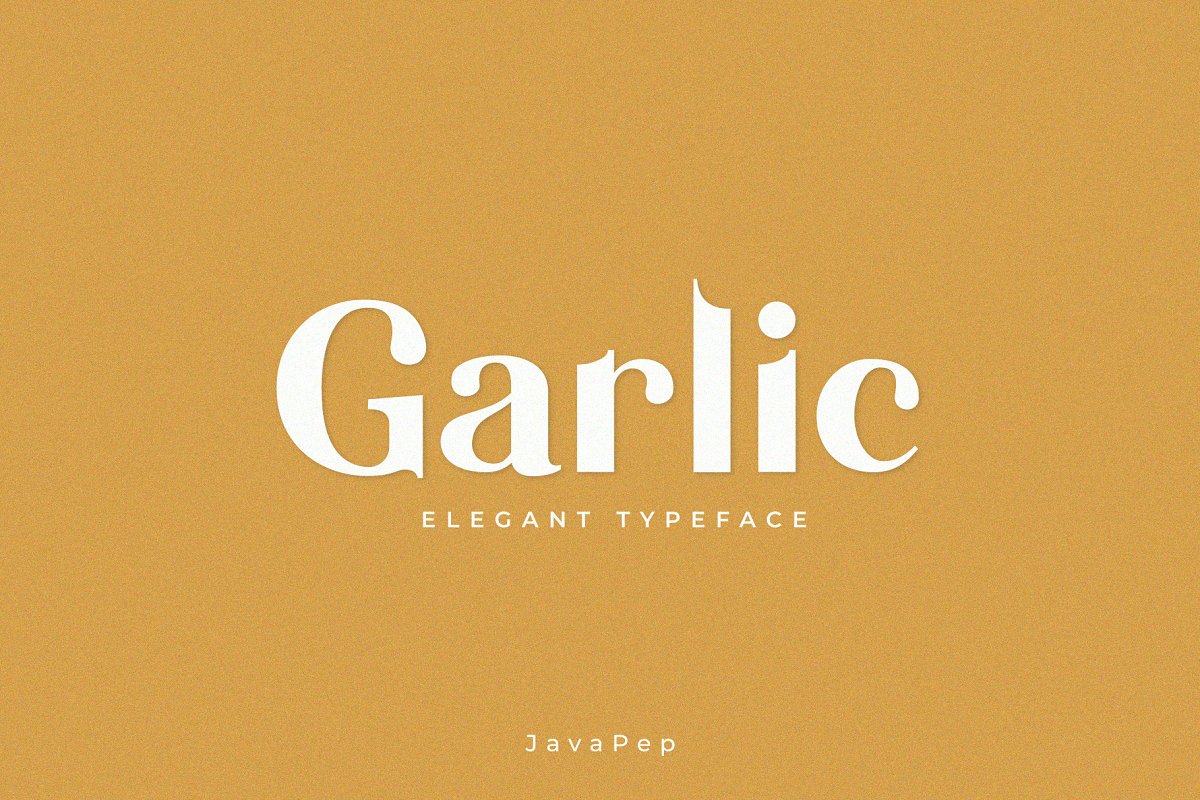 Garlic Free Font - sans-serif