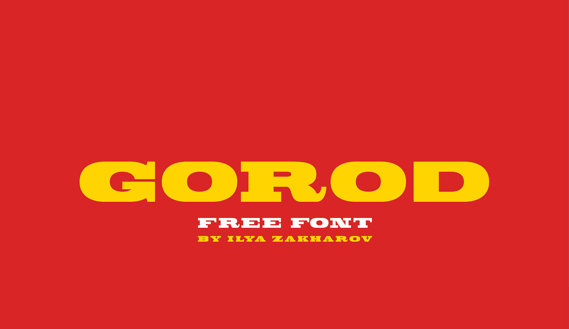 GOROD Free Font - serif