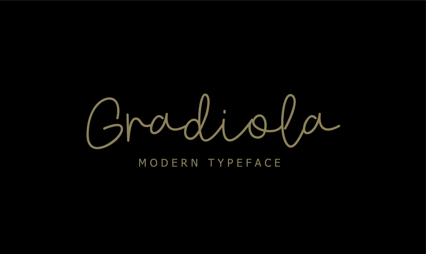 GRADIOLA Free Font - script
