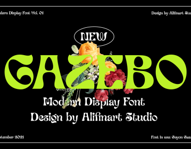 Guyon Gazebo Free Font - decorative-display