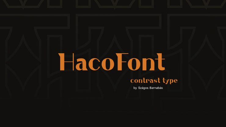HacoFont Free Font - decorative-display